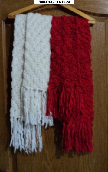 купить Зимние 2 шарфа белый и кривой рог объявление 1
